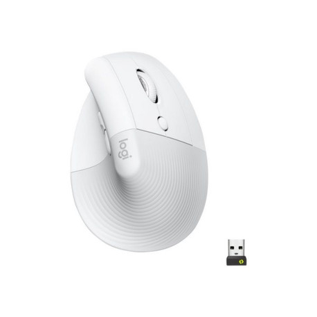 Logitech Lift Vertical Ergonomic Mouse - Mouse verticale - ergonomico - ottica - 6 pulsanti - senza