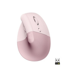 Logitech Lift Vertical Ergonomic Mouse - Mouse verticale - ergonomico - ottica - 6 pulsanti - senza
