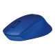 Logitech M330 SILENT PLUS - Mouse - 3 pulsanti - senza fili - 2.4 GHz - ricevitore wireless USB - bl