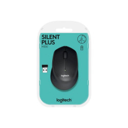 Logitech M330 SILENT PLUS - Mouse - 3 pulsanti - senza fili - 2.4 GHz - ricevitore wireless USB - ne