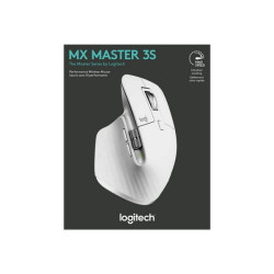 Logitech Master Series MX MASTER 3S - Mouse - ergonomico - ottica - 7 pulsanti - senza fili - Blueto