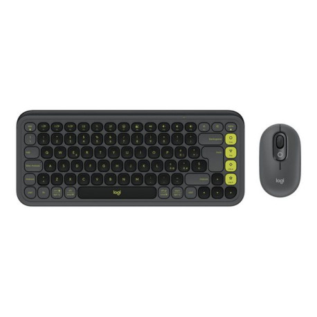 Logitech POP Icon Combo - Set mouse e tastiera - senza fili - Bluetooth LE - QWERTY - italiana - gra