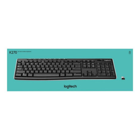 Logitech Wireless Keyboard K270 - Tastiera - senza fili - 2.4 GHz - Spagnola