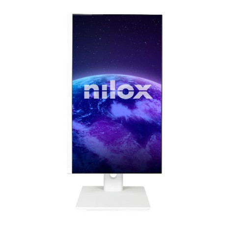 NILOX TECH - MONITOR 24' BIANCO IPS MULTIMEDIA CON WEBCAM HDMI DP VGA JACK