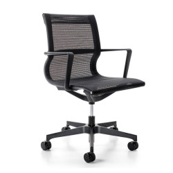 Poltrona direzionale Tekno TKN - con braccioli inclusi - nero - Unisit