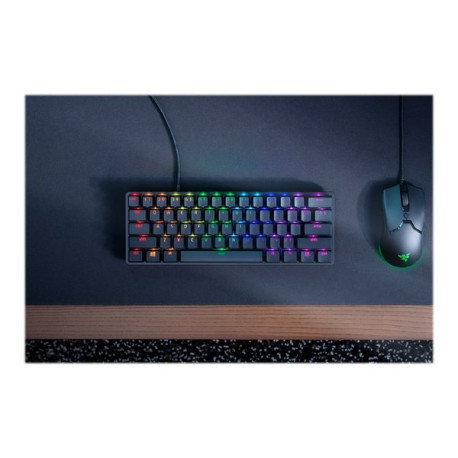 Razer Huntsman Mini - Tastiera - retroilluminazione - USB - USA - interruttore: Razer Clicky Optical