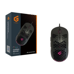 Conceptronic DJEBBEL04B 6D - Mouse - honeycomb shell - per destrorsi - ottica - 6 pulsanti - cablato