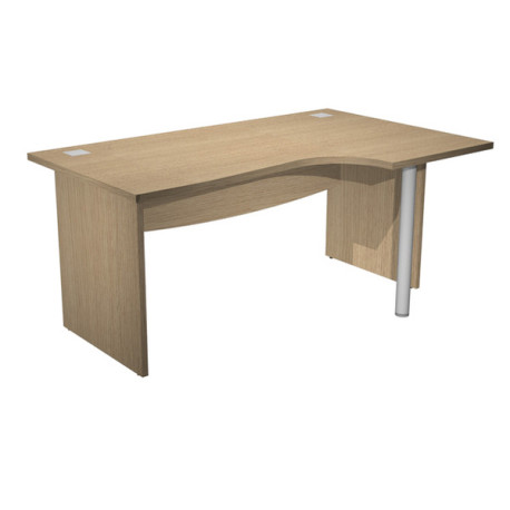 Scrivania AgorA' Direction Compact - DX - fianco pannello - L160 cm - rovere - Artexport