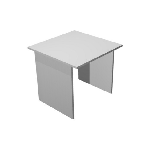 Scrivania Easy - lineare - 80x80x72 cm - grigio - Artexport