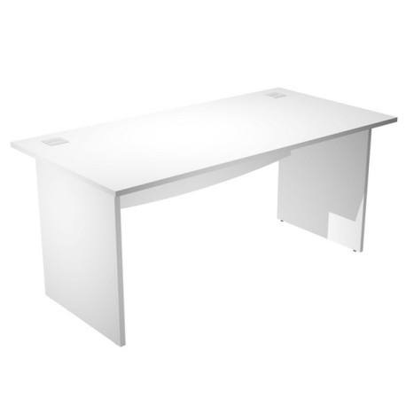 Scrivania Operativa Agorà Basic - fianchi melaminico - 140 x 80 x H 73 cm - bianco