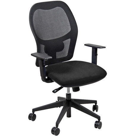 Seduta operativa Hubble HUHU - tessuto Target - braccioli regolabili - nero - Unisit