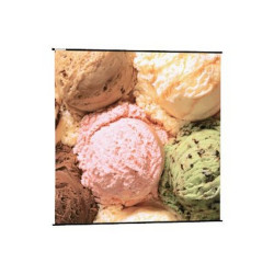 SOPAR Map Screen - Schermo per proiezione - montaggio a parete - 122 (310 cm) - 1:1 - bianco - nero