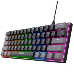 Trust - GXT 867 ACIRA TASTIERA MECCANICA DA GAMING MINI (60) CON ILLUMINAZIONE RGB - NERO IT
