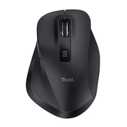 Trust Fyda Comfort - Mouse - eco - ergonomico - per destrorsi - ottica - 6 pulsanti - senza fili - 2
