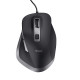 Trust Fyda Comfort - Mouse - eco - per destrorsi - ottica - 6 pulsanti - cablato - USB 2.0 - nero