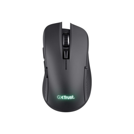 Trust GXT 923 Ybar - Mouse - da gaming - per destrorsi - 6 pulsanti - senza fili - 2.4 GHz - ricevit