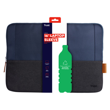 Trust Lisboa - Custodia per notebook - topload, durable - 15.6" - blu