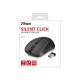 Trust Silent Click Mydo - Mouse - per destrorsi e per sinistrorsi - 4 pulsanti - senza fili - 2.4 GH