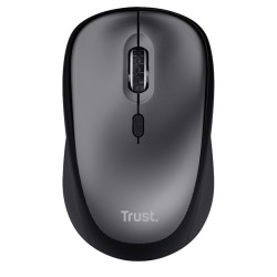 Trust Yvi Plus - Mouse - silenzioso - per destrorsi - ottica - 4 pulsanti - senza fili - 2.4 GHz - r