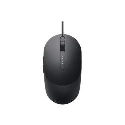 Dell MS3220 - Mouse - laser - 5 pulsanti - cablato - USB 2.0 - nero - con 3 anni di Advanced Exchang