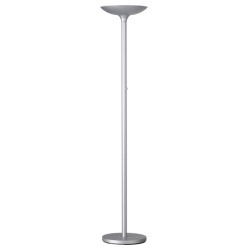 Unilux Essential Varialux - Piantana torchiere - LED - 22 W - classe A+ - 3000 K - grigio metallo