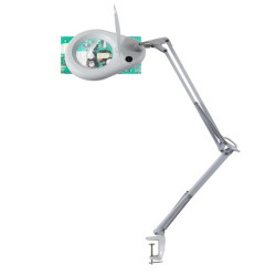 Unilux Zoom - Lampada da tavolo per ingrandimento - LED - montabile con morsetto - ingrandimento: 1.75x - diottria: 3 - 6 W - c