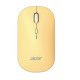 Acer AMR130, Ambidestro, RF senza fili + Bluetooth, 1600 DPI, Giallo