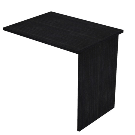 Allungo reversibile dx/sx per scrivanie Easy - 80 x 60 cm - con fianchi pannello - Nero venato