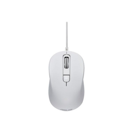 ASUS MU101C Blue Ray Silent - Mouse - per destrorsi e per sinistrorsi - ottica - 3 pulsanti - cablat